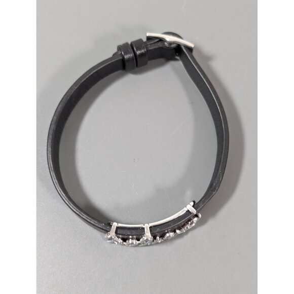 Keep Collective Believe Charm Bracelet Brown Black reversible Leather 8 in - Picture 12 of 16